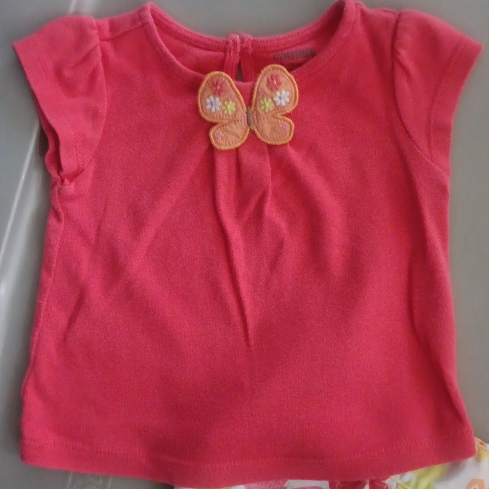 Gymboree butterfly applique top